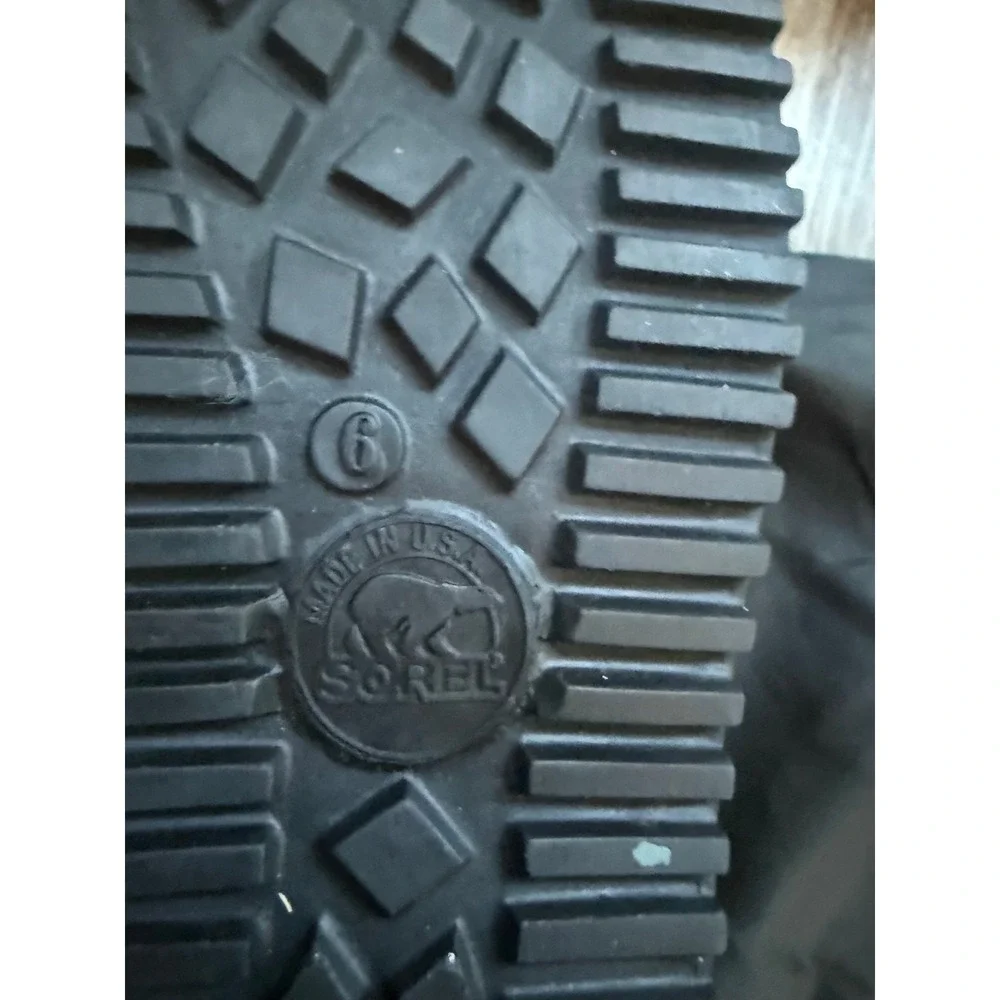 Sorel 1964 Pac Nylon Winter Boots Womens Size 6 Waterproof Snow Insulated Rubber